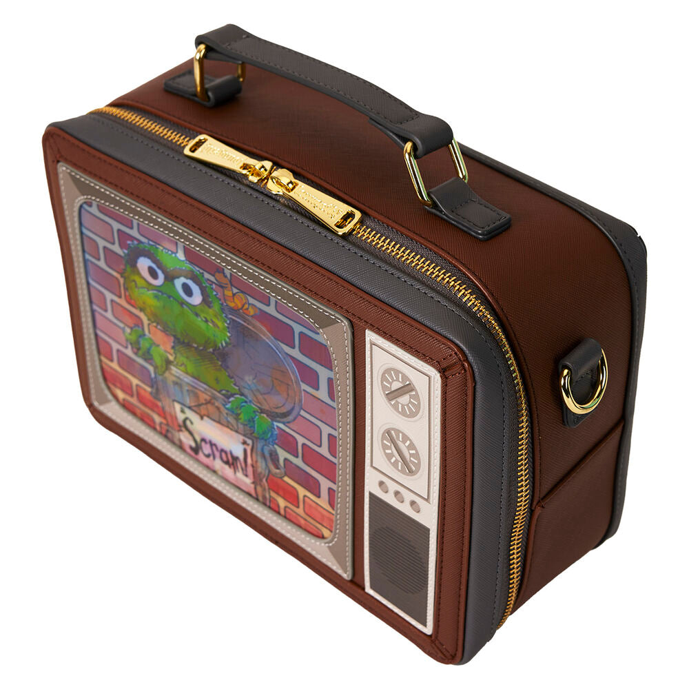 Loungefly Retro TV Sesame Street Lentikular Umhängetasche