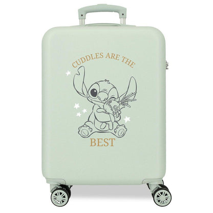 abs trolley suitcase cuddles are the best stitch disney 55cm