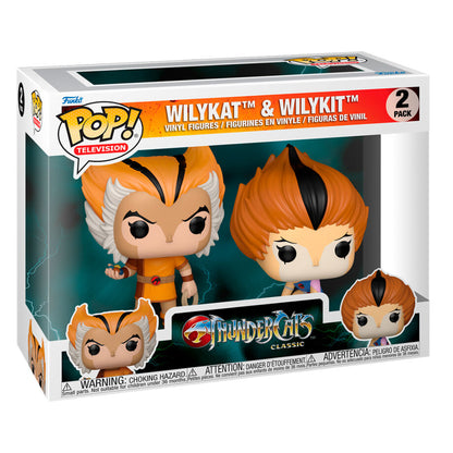 blister 2 pop figures thundercats wilykat & wilykit