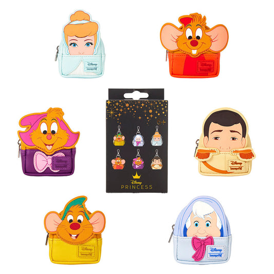 loungefly assorted mini backpack keychains mystery cinderella disney assortment