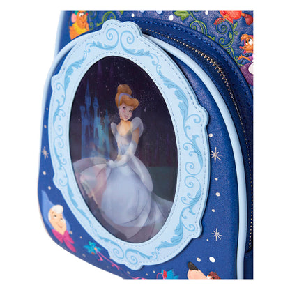 Sac à dos lenticulaire Disney Loungefly Cendrillon 75e anniversaire 26 cm