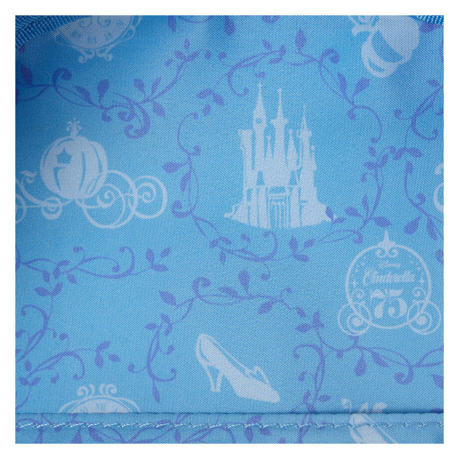Sac à dos lenticulaire Disney Loungefly Cendrillon 75e anniversaire 26 cm