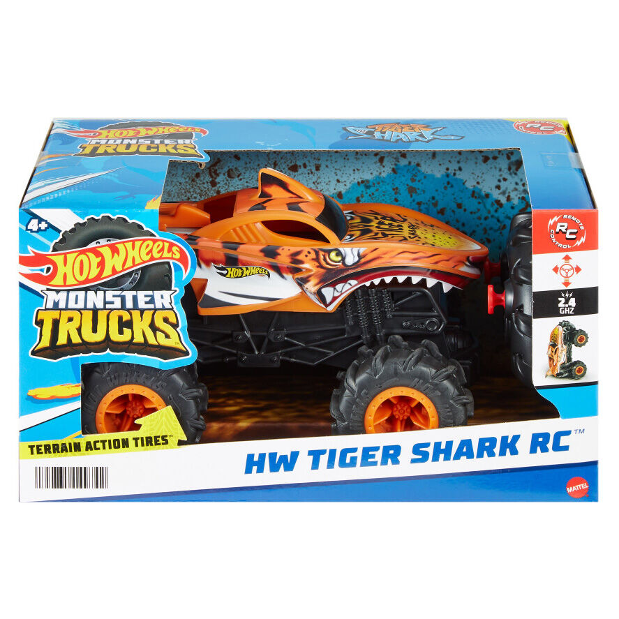 radio control car tiger shark monster trucks hot wheels