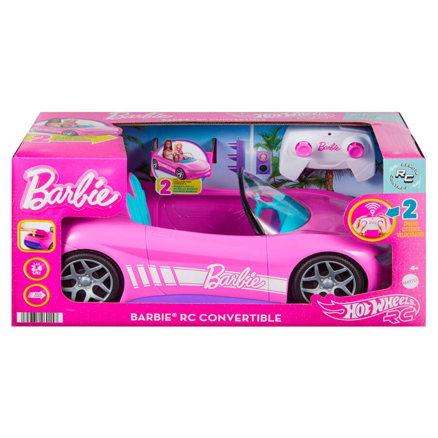 hot wheels barbie radio controlled convertible