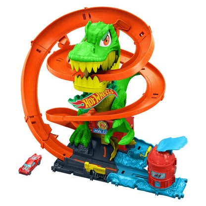 Hot Wheels T-Rex City Straż Pożarna Tor
