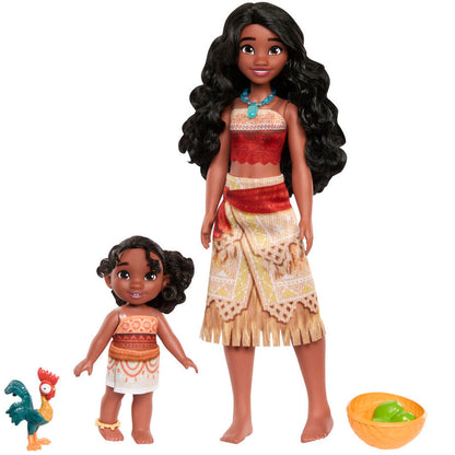 Blister pack of 2 Vaiana & Simea dolls from Moana 2 Disney