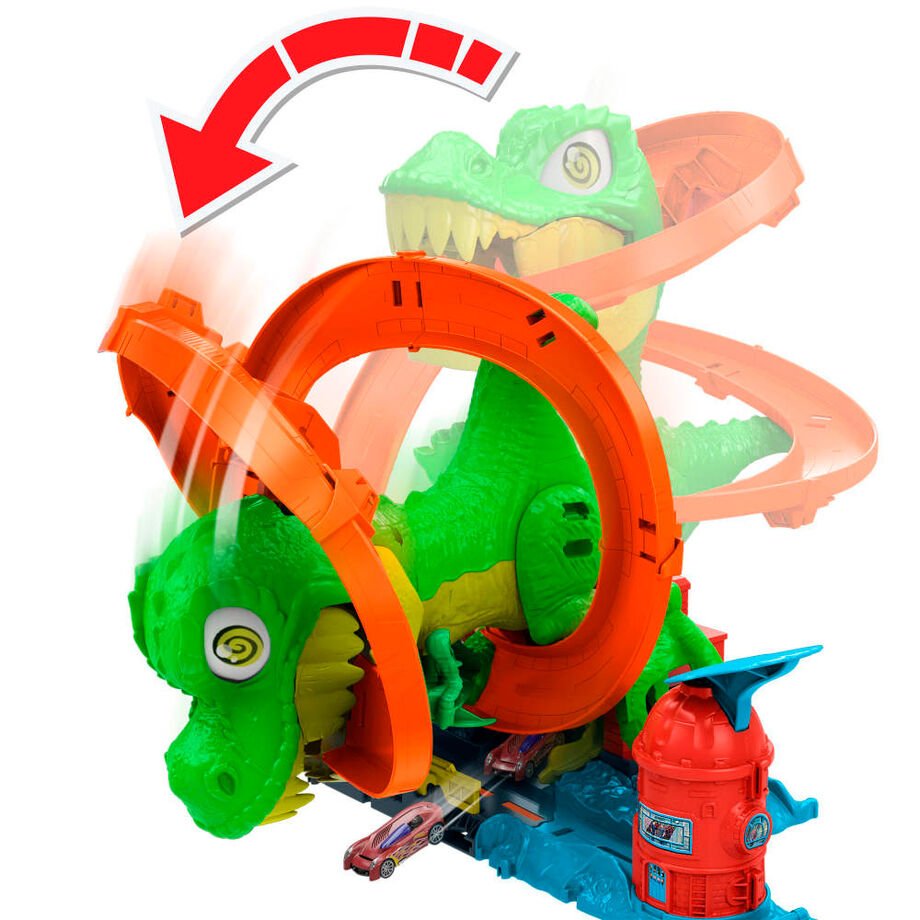 Hot Wheels T-Rex City Straż Pożarna Tor