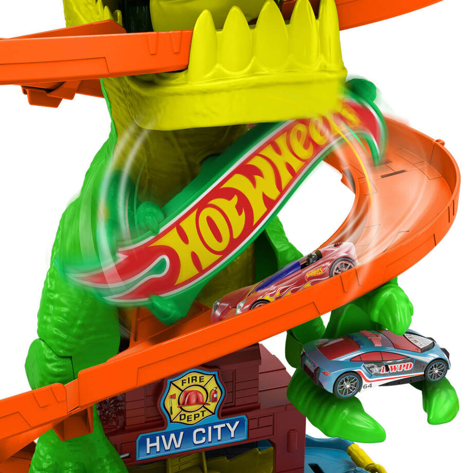 Hot Wheels T-Rex City Straż Pożarna Tor