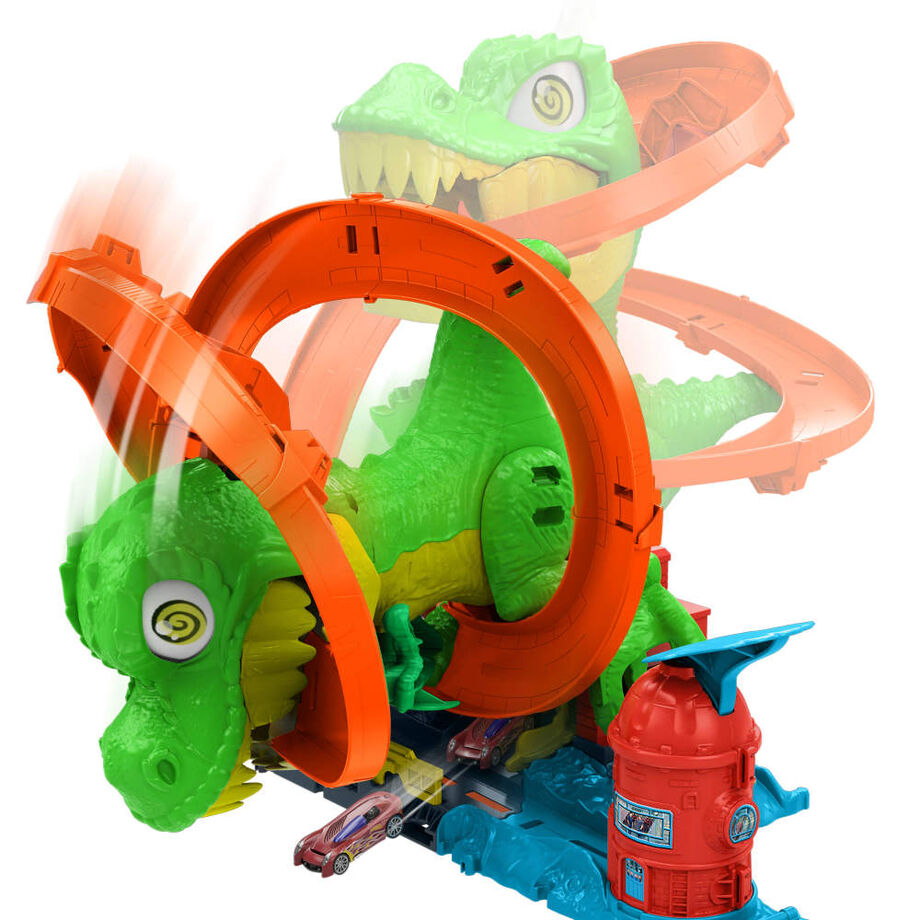 Hot Wheels T-Rex City Straż Pożarna Tor