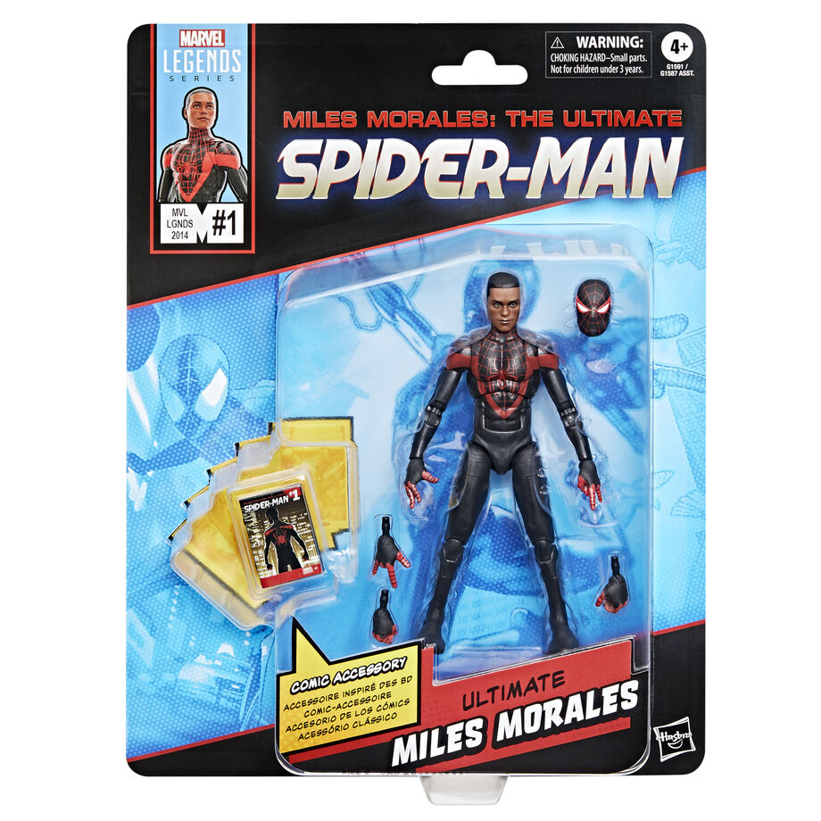 figure miles morales ultimate spider man marvel legends 15cm
