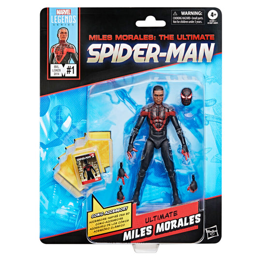 figure miles morales ultimate spider man marvel legends 15cm