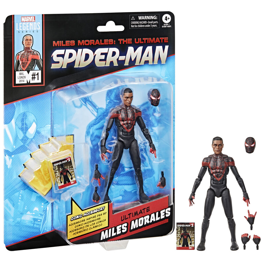 Figure Miles Morales Ultimate Spider Man Marvel Legends 15cm