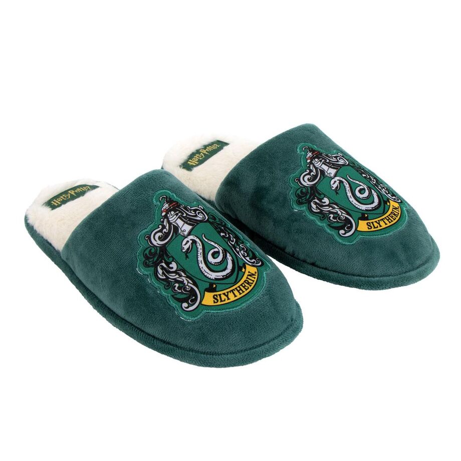 slytherin harry potter adult slippers