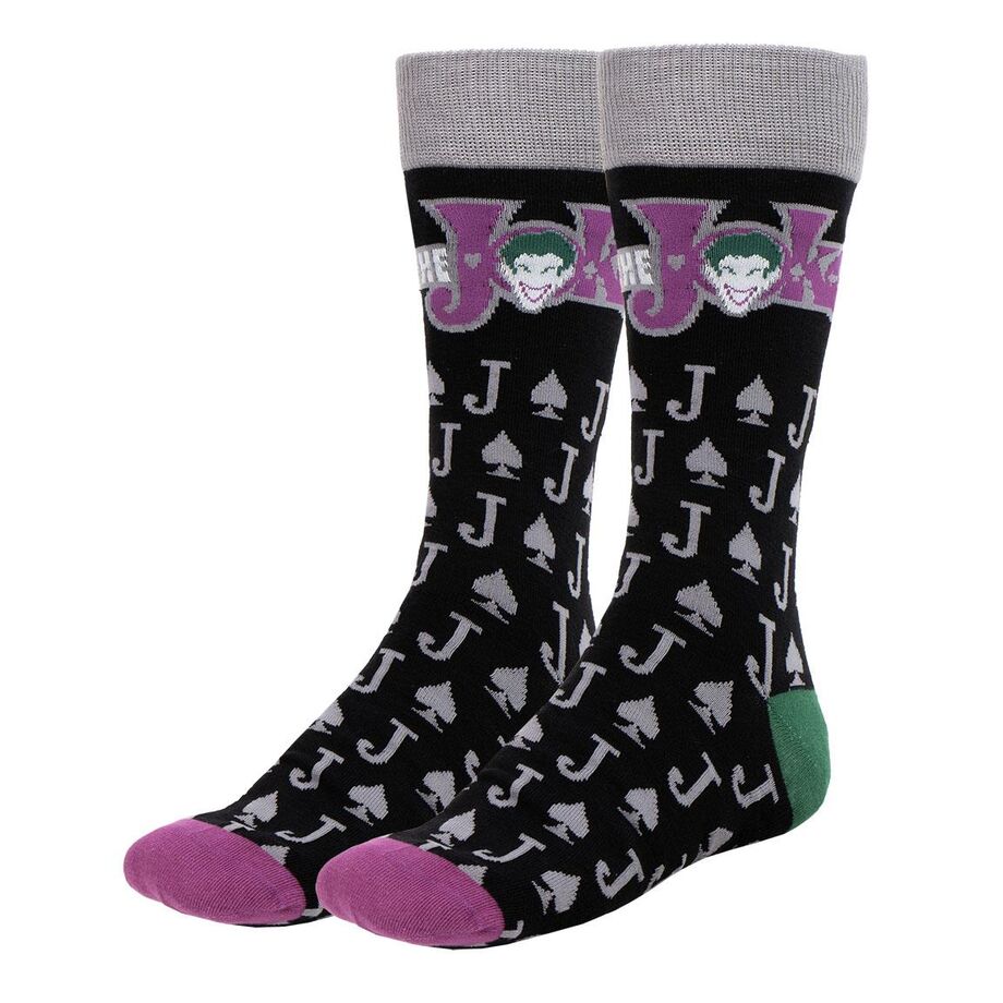 Conjunto de 3 meias do Coringa da DC Comics para adultos