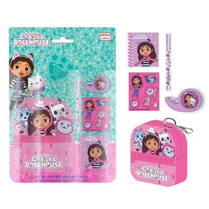 gabby's dollhouse mini backpack stationery set