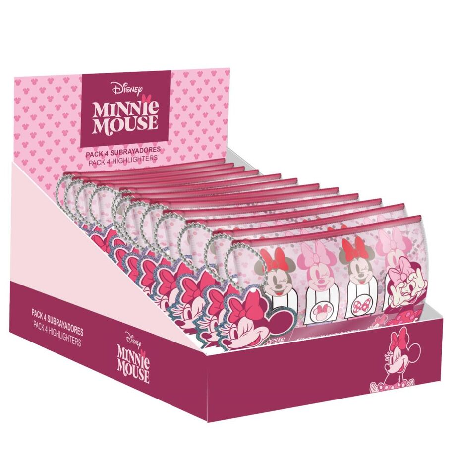 Set mit 4 Minnie Disney Textmarkern (sortiert)