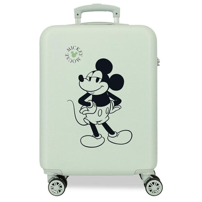 smug mickey disney abs trolley suitcase 55cm