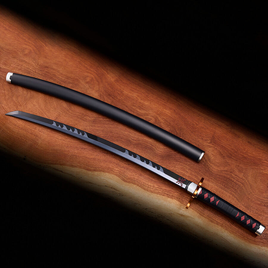 Replik des Nichirin Schwerts Tanjiro Kamado Kyojuro Rengokus Schwertwächter Dämonentöter Kimetsu no Yaiba 88 cm