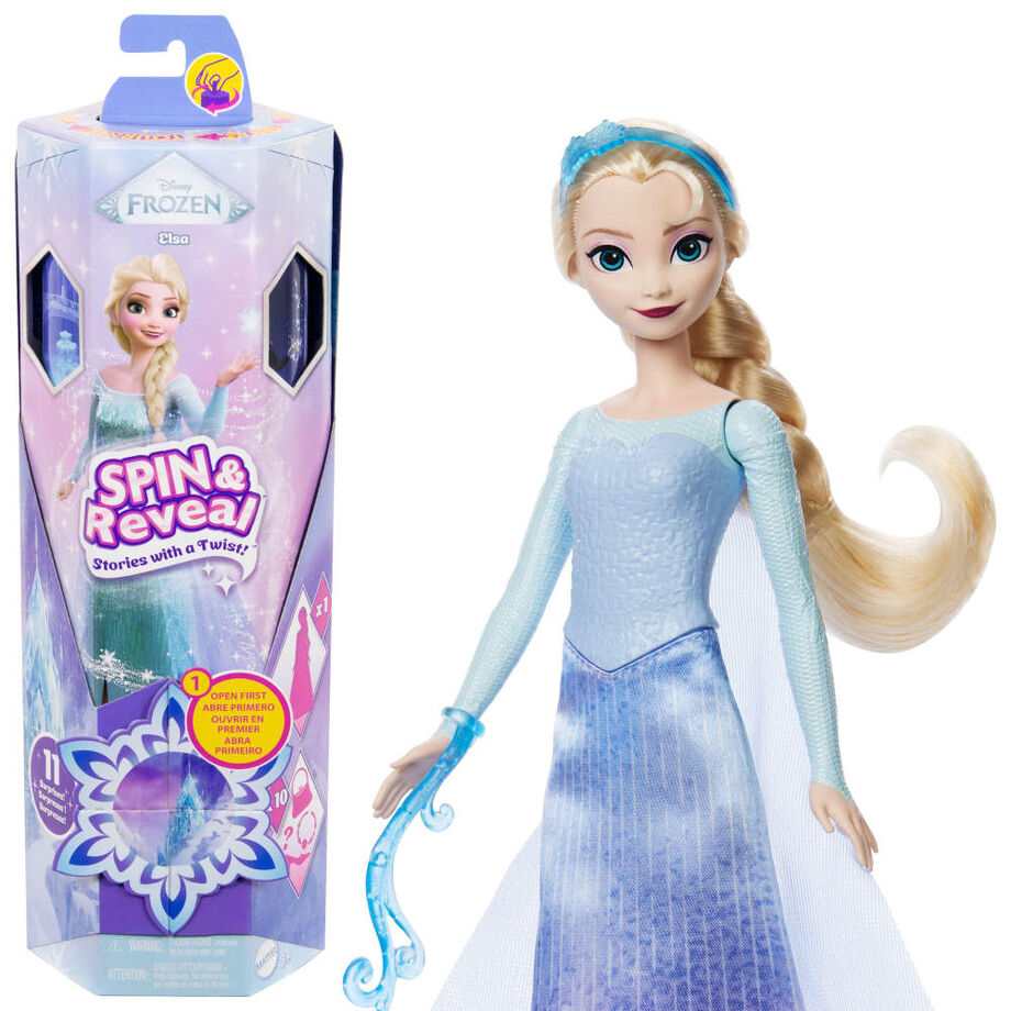 disney frozen elsa spin and reveal doll