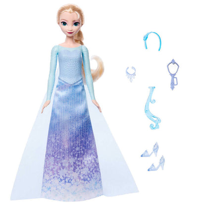 Poupée Elsa de La Reine des Neiges de Disney à faire tourner et à révéler