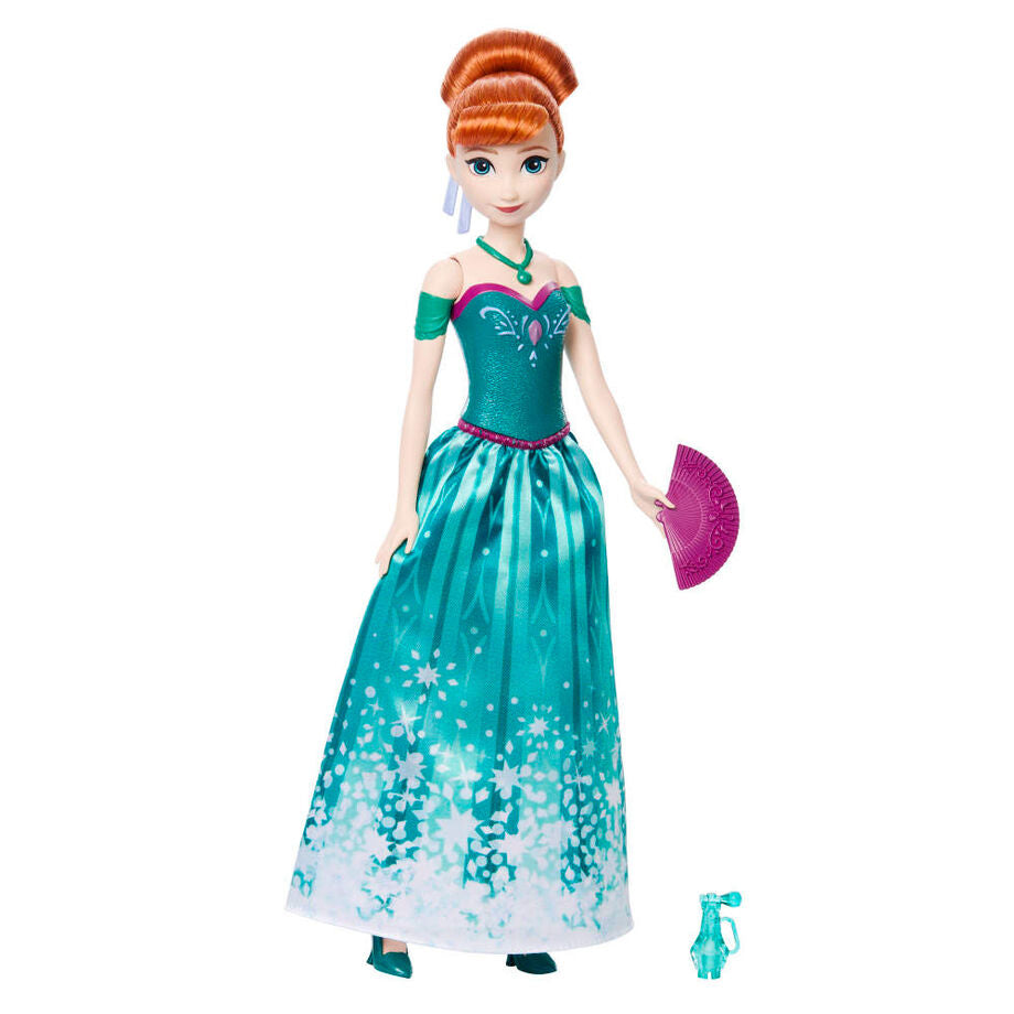 Boneca Anna de Frozen da Disney que gira e revela