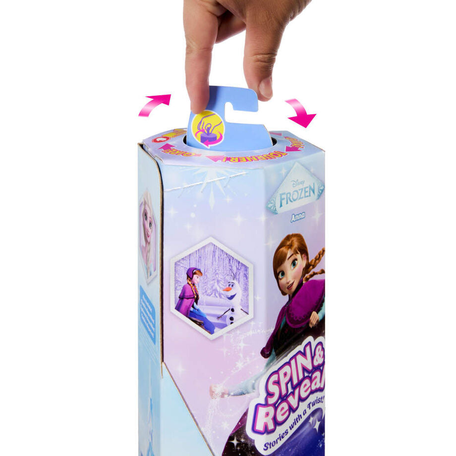 Boneca Anna de Frozen da Disney que gira e revela