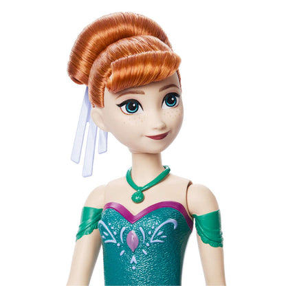 Boneca Anna de Frozen da Disney que gira e revela