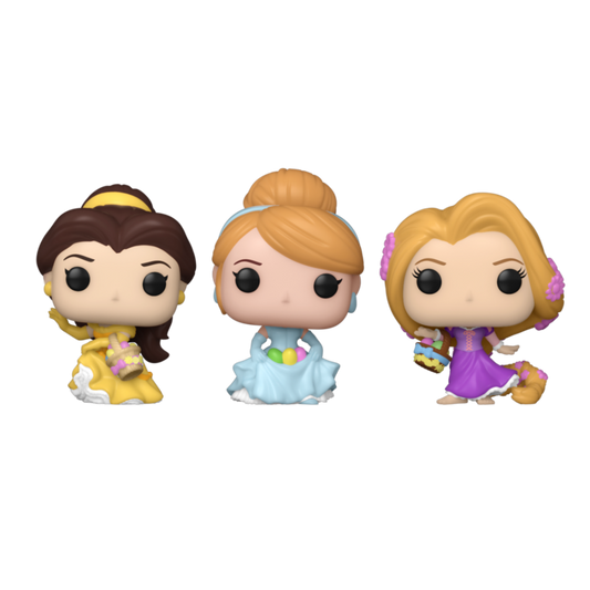 Confezione blister da 3 statuette Pocket POP delle Principesse Disney per Pasqua