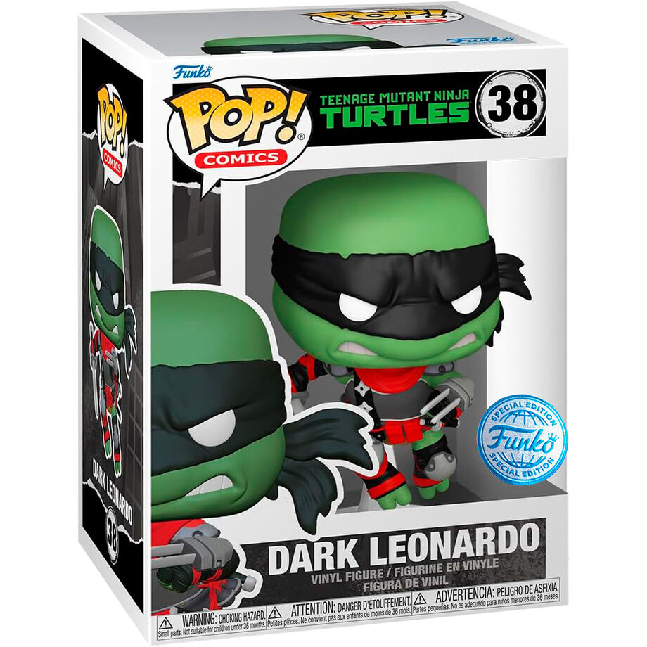 teenage mutant dark ninja turtles pop figure leonardo exclusive