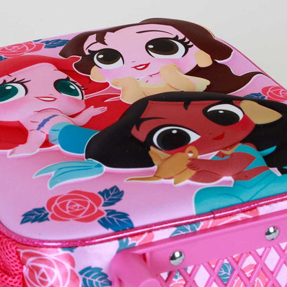 Trolley Disney Princess con fiori 3D 34 cm