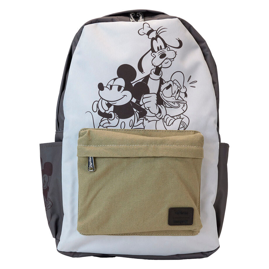 mickey and friends disney loungefly nylon backpack 44cm