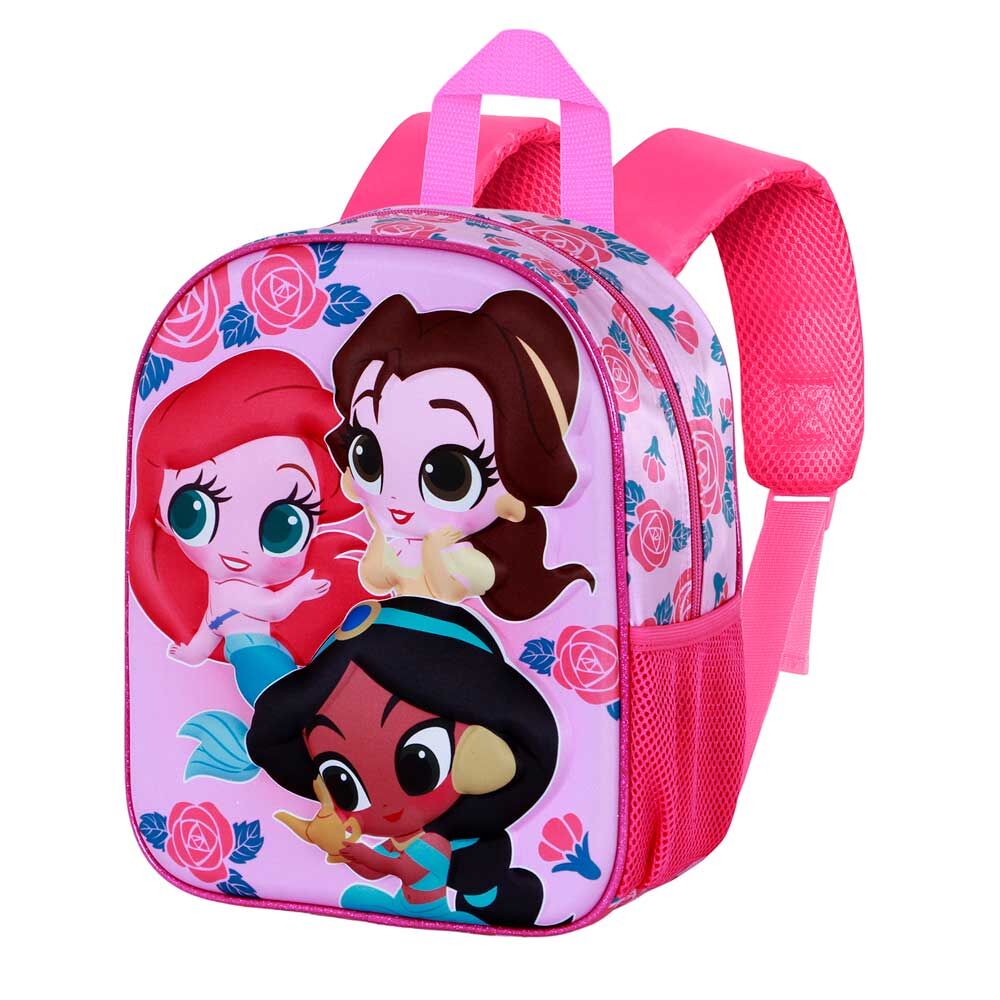 3d flowers disney princesses backpack 31cm