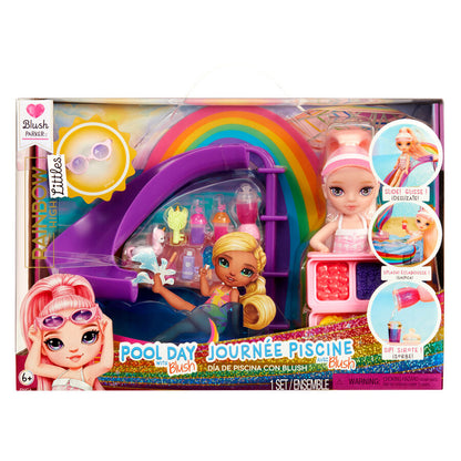 playset  doll little pool day with blush rainbow high