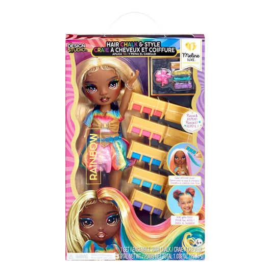 meline hair chalk & style rainbow high doll