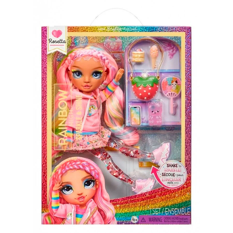 rosetta sparkle & shine rainbow high doll