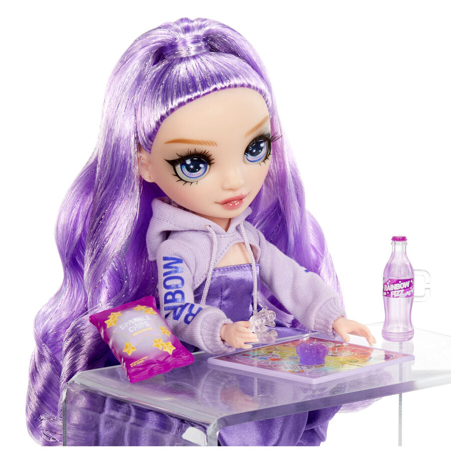 Viola Sparkle Puppe & 38; Shine Rainbow High