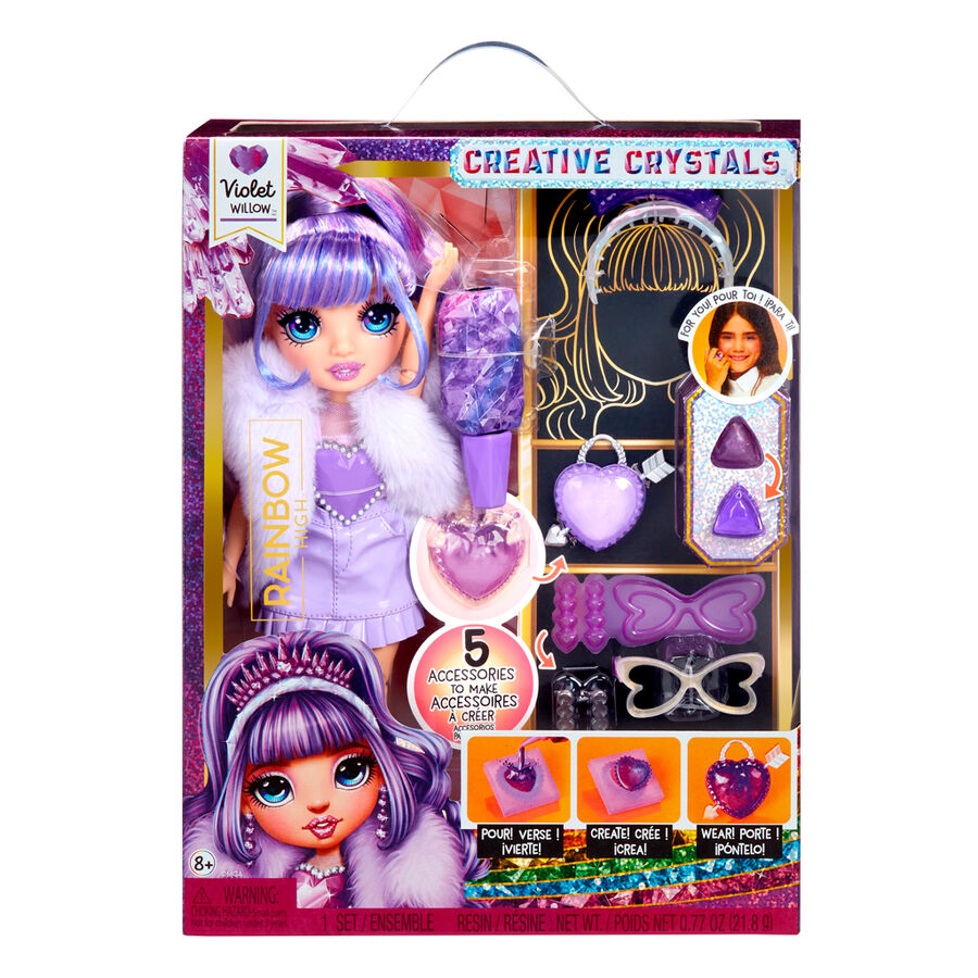 violet crystal fashion rainbow high doll