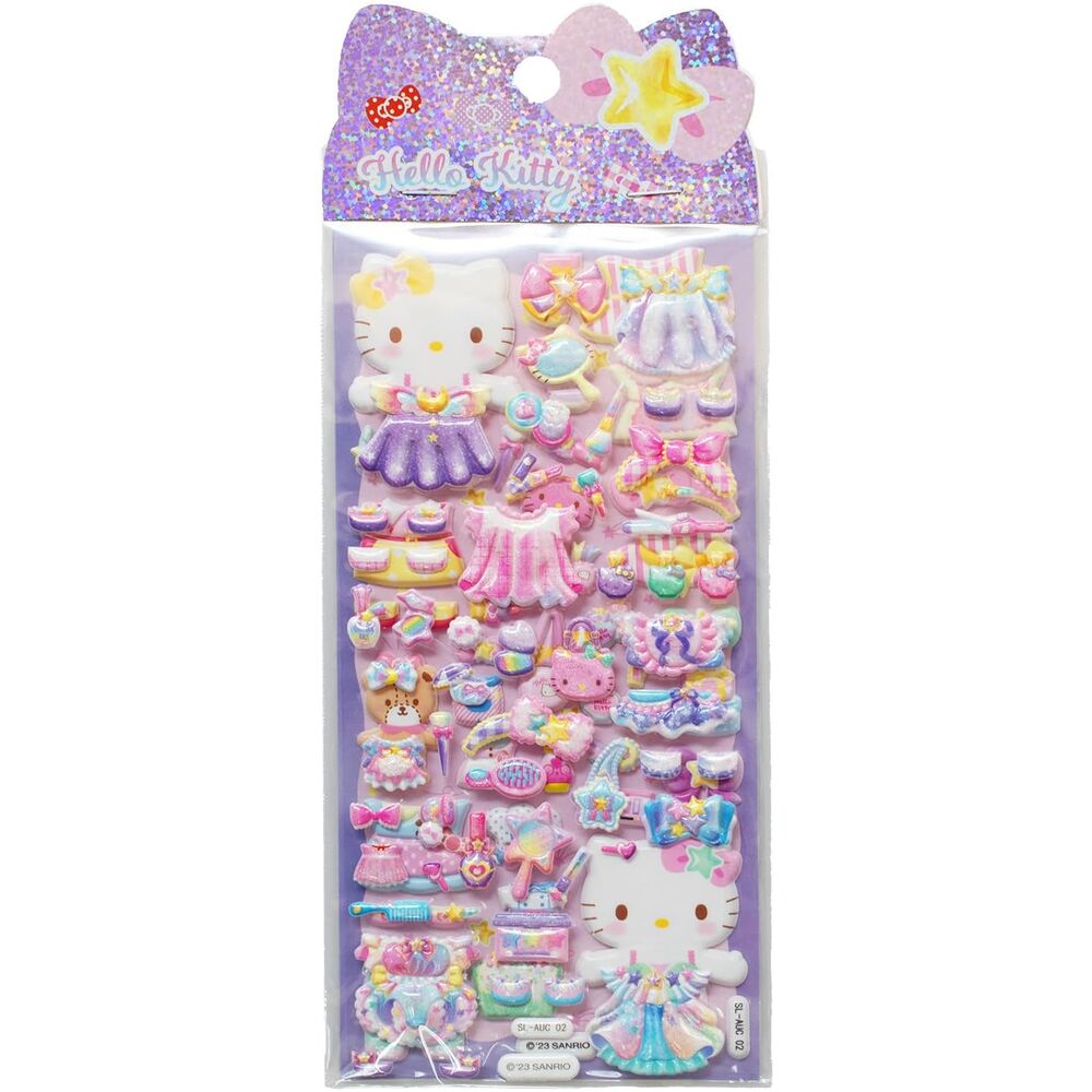 Hello Kitty Embossed Stickers Assortment
