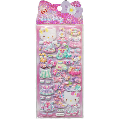 Hello Kitty Embossed Stickers Assortment