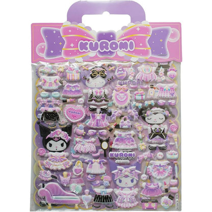 Kuromi Hello Kitty Embossed Stickers Assortment