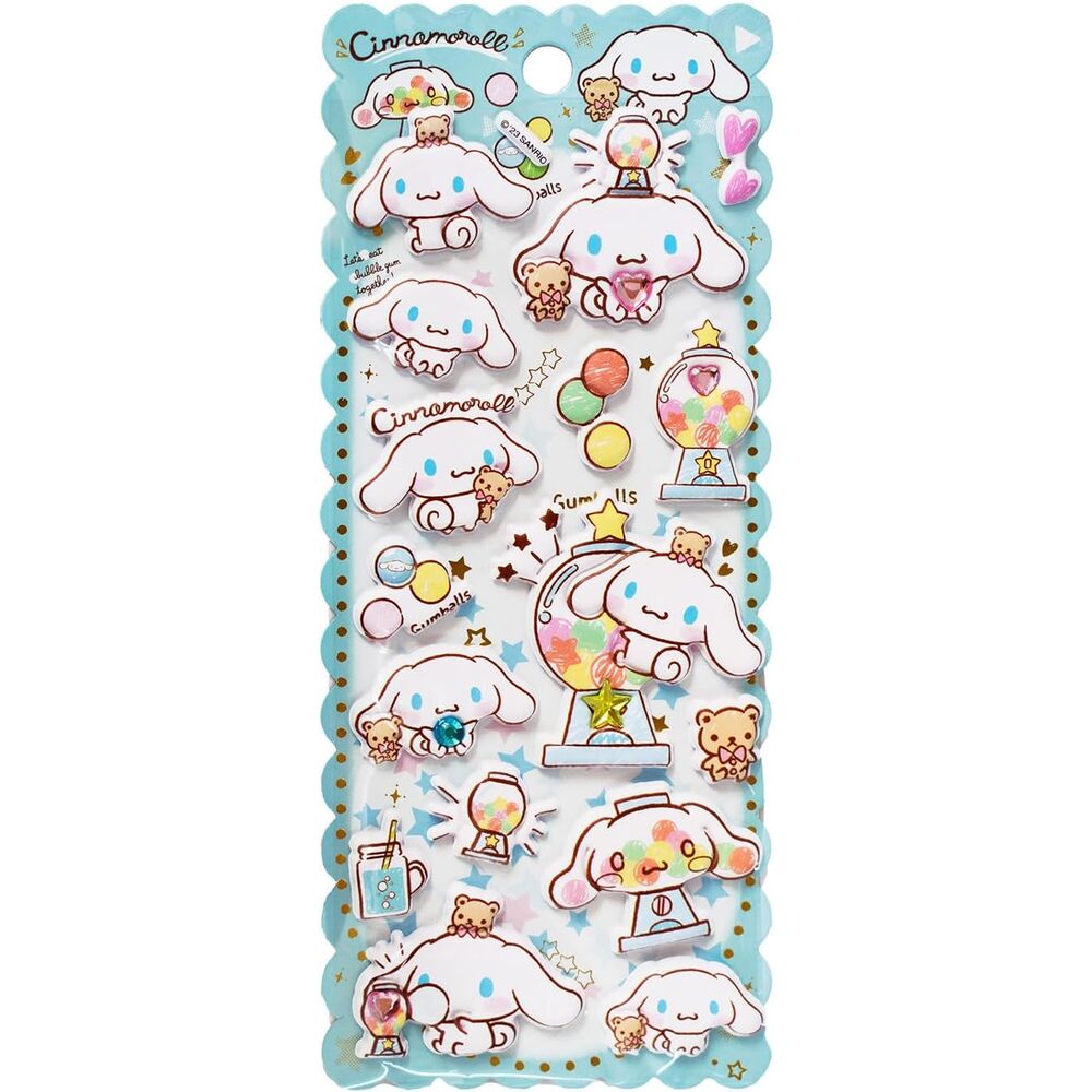 Cinnamoroll Hello Kitty geprägte Aufkleber Sortiment