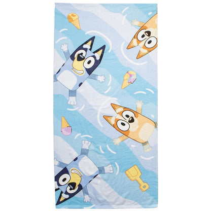 Conjunto de toalha Bluey + saco de dormir + boné