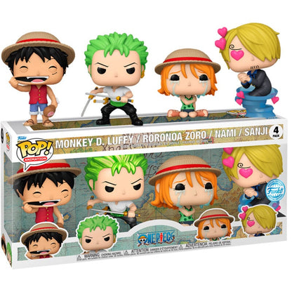Blister 4 POP figures One Piece Exclusive
