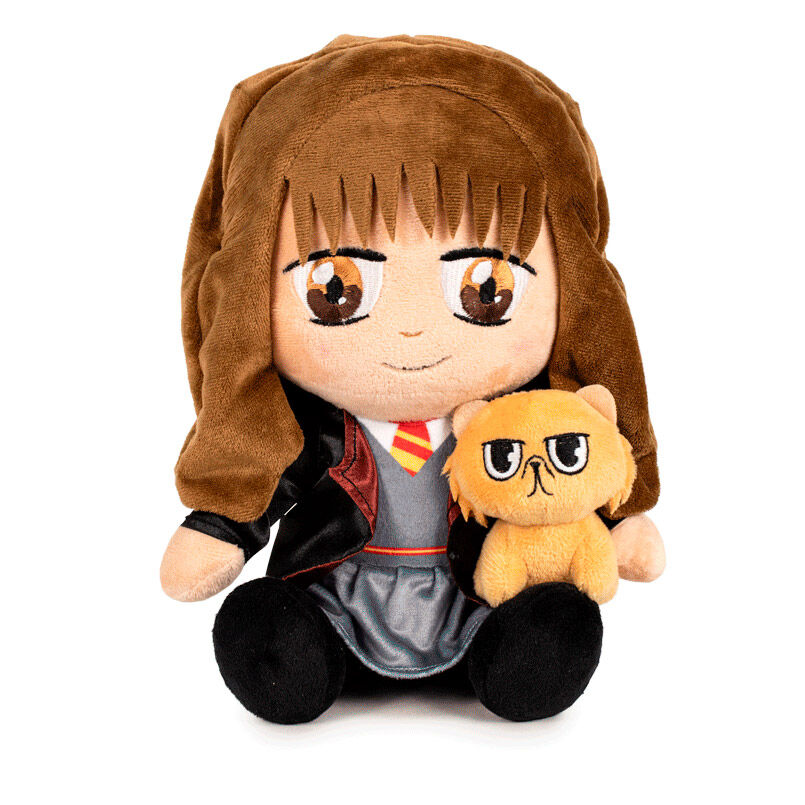 hermione & crookshanks harry potter plush 25cm