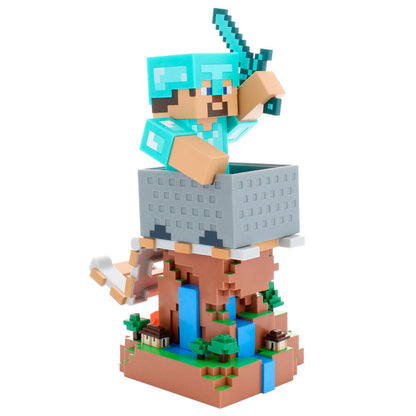 Suporte Cable Guy Diamond Steve Minecraft 20cm