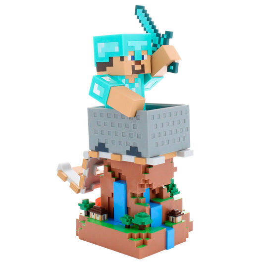Suporte Cable Guy Diamond Steve Minecraft 20cm