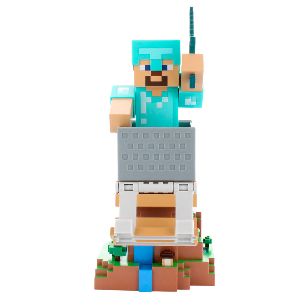 Suporte Cable Guy Diamond Steve Minecraft 20cm