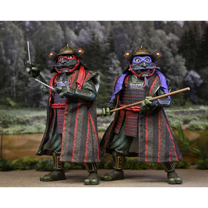 Blister pack of 2 figures: Donatello & Raphael Teenage Mutant Ninja Turtles 3 18cm