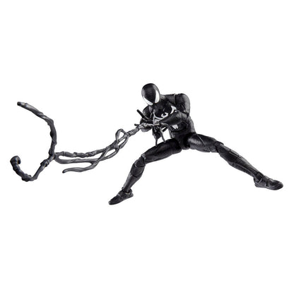 Action figure di Peter Parker in tuta nera Spider Man 2 Marvel Legends 15 cm