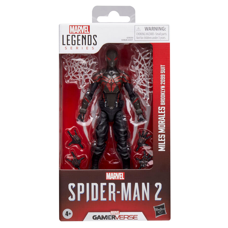 Figur Miles Morales im Brooklyn 2099 Anzug  Spider Man 2  Marvel Legends  15 cm
